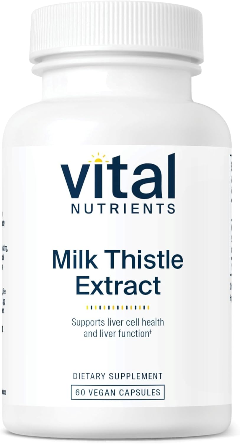 Vital Nutrients Milk Thistle Extract 250Mg | Vegan Milk Thistle Supplement For Liver Function & Detox | Antioxidant Support For Glutathione Production | Gluten, Dairy, Soy Free | Non-Gmo | 60 Capsules