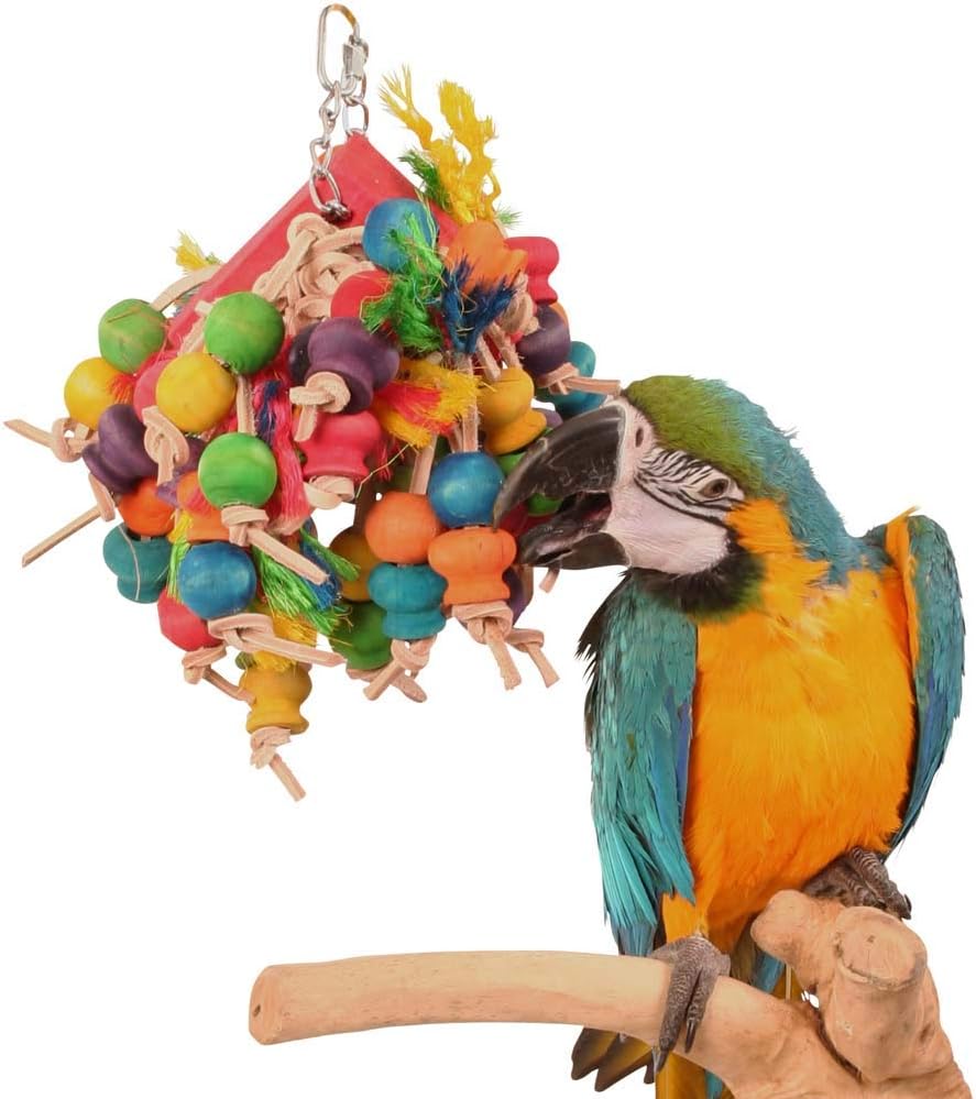 Northern Parrots Stuffed Slice Wooden Hanging Parrot Macaw Toy