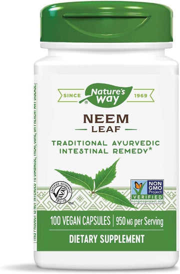 Natures Way, Neem Leaves, 100 Count