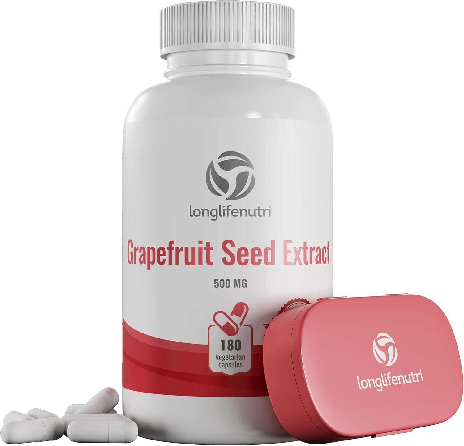 Grapefruit Seed Extract 500Mg 180 Vegetarian Capsules | Made In Usa | Gse Potent Immune Vitamin & Overall Health Supplement | Non Gmo Gluten Free Pill
