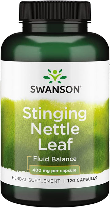 Swanson Stinging Nettle Leaf Herb Urinary Tract Health Respiratory Health Prostate Support Men'S Health Herbal Supplement (Urtica Dioica Leaf) 400 Mg 120 Capsules