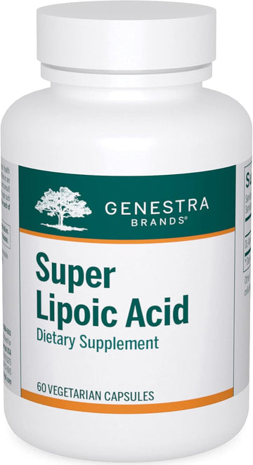 Genestra Brands Super Lipoic Acid - Alpha Lipoic Acid To Support Metabolism & Anxtioxidants - 60 Capsules