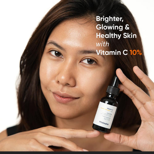 Minimalist 10% Vitamin C Serum For Brightening | Improves Hydration | For All Skin Types | For Women & Men | 1 Fl Oz / 30 Ml