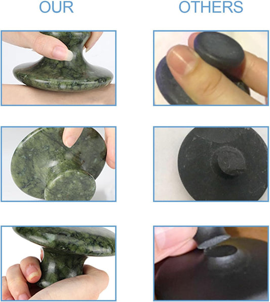 gemshan Massage Stones Mushroom Shaped Hot Rocks Massage Guasha Stones