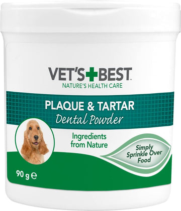 Vet's Best Natural Dental Powder for Dogs | Clean Teeth and Fresh Breath - 90g?80376-6p