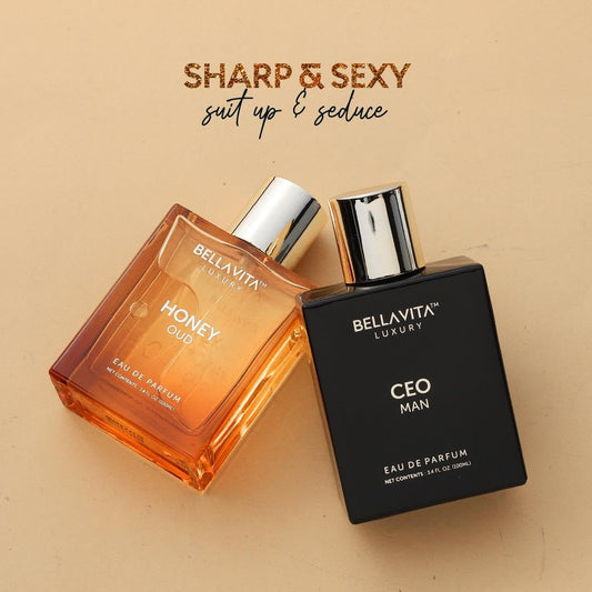 Sharp & Sexy | 2X100Ml Perfumes | Ceo Man & Honey Oud | Perfume For Men & Women | Long Lasting Fragrance | Eau De Parfum