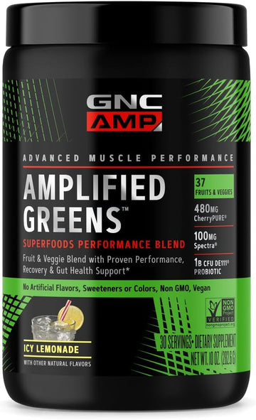 Gnc Superfoods Amplified Greens Icy Lemonade