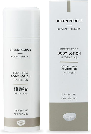 Green People Scent Free Body Lotion - Suitable For Sensitive Skin - Paraben Free - Organic, Cruelty Free & Vegan, 150Ml