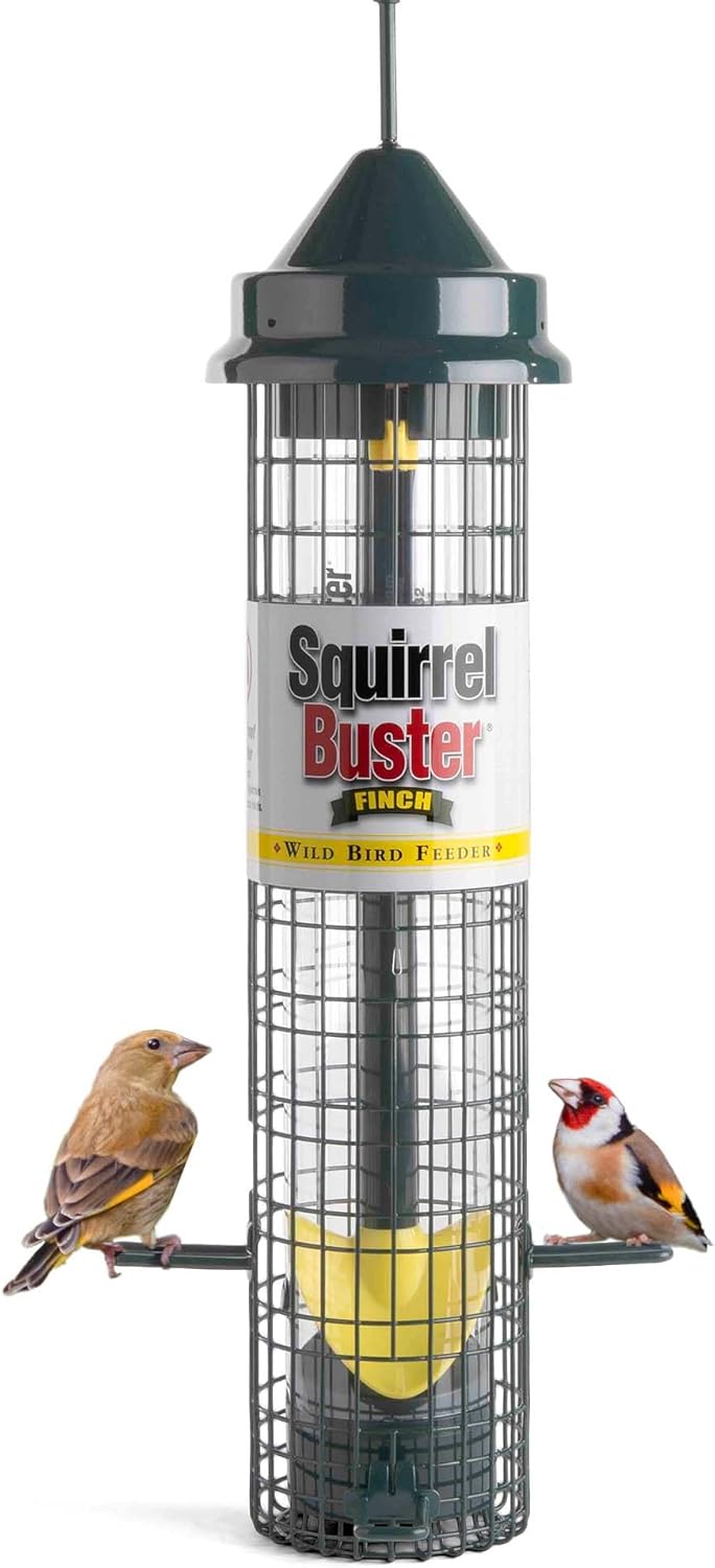 Squirrel Proof Bird Feeder - Squirrel Buster Finch - Marauders off! Guaranteed Squirrel Proof/Metal?SB-F