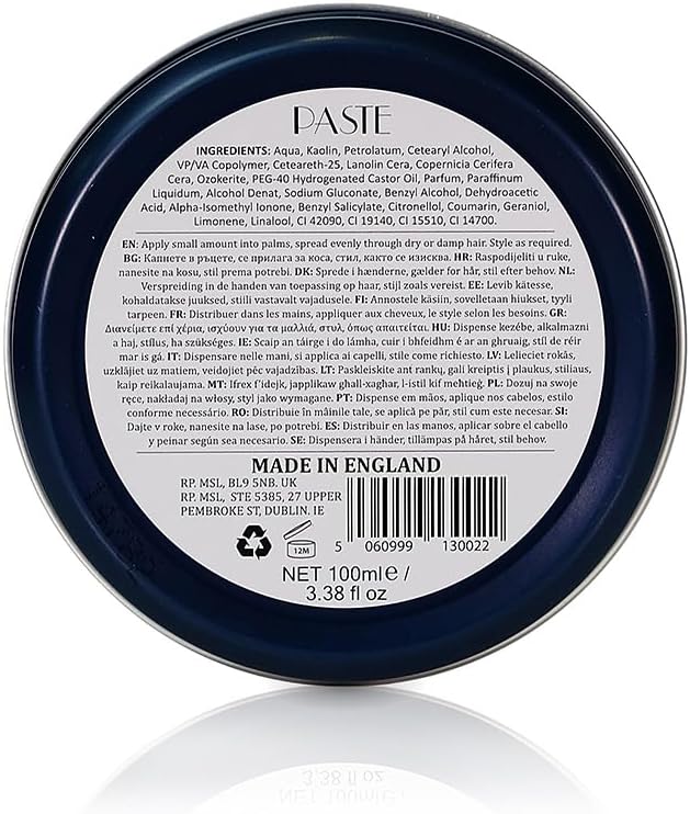 Dapper Dan Signature Style Paste, High Hold Low Shine for Men, For Short to Medium Length Hair, Reworkable Paste, Signature Cologne Fragrance, 100ml : Amazon.co.uk: Beauty