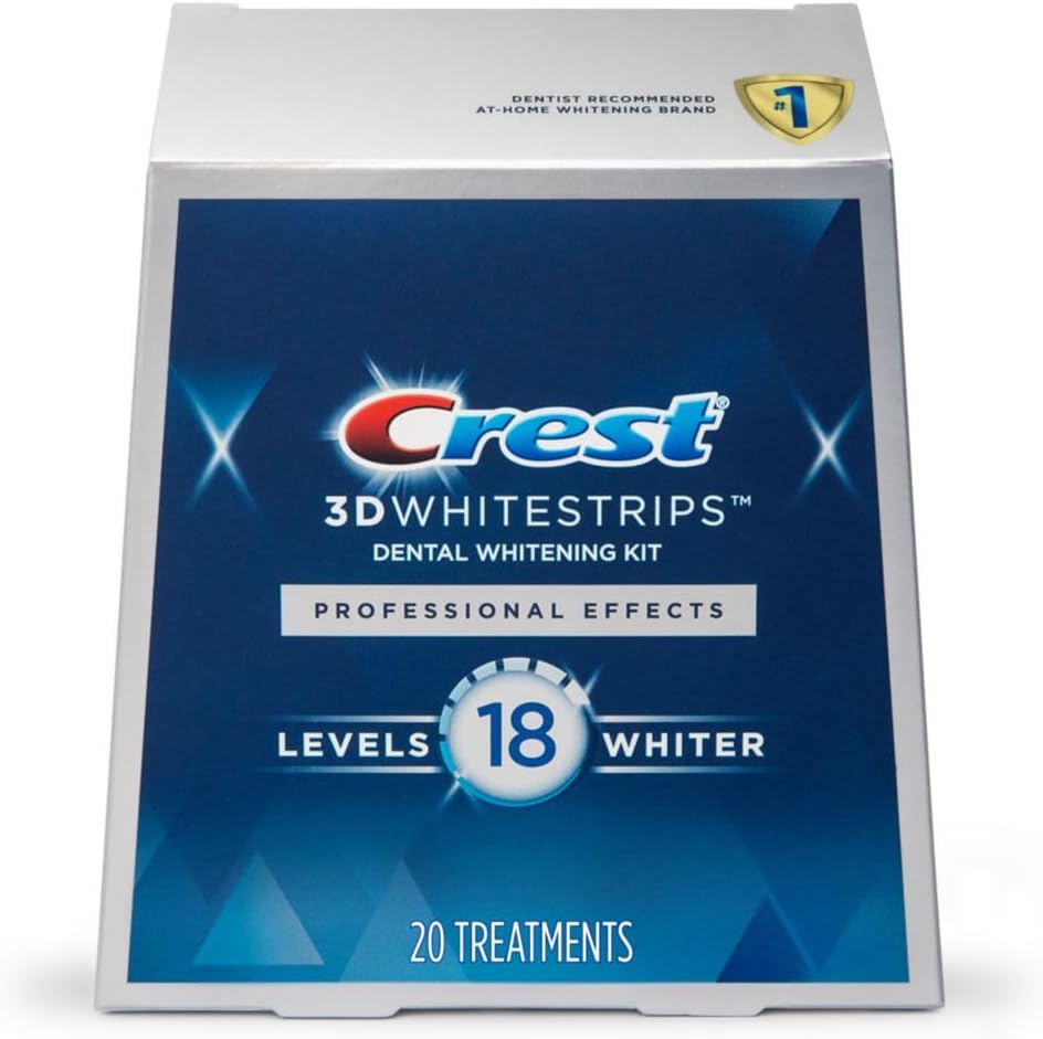 Crest 3D No Slip Whitestrips Professional Effects Teeth Whitening Kit 20 Ea