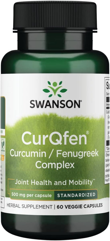 Swanson Controlled Release Curqfen Curcumin/Fenugreek Complex 60 Veg Capsules