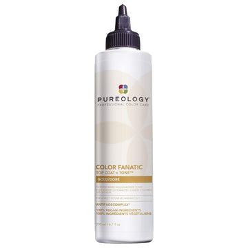 Pureology Color Fanatic Top Coat + Sheer Clear Hair Toner | Hair Gloss Treatment | Clear Hair Glaze for Brunette & Black Hair