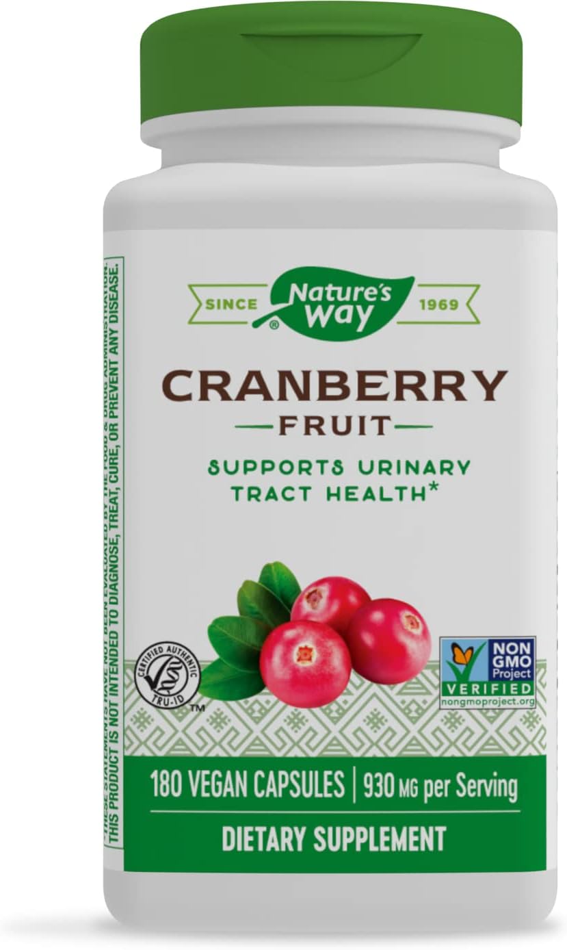 Nature's Way Premium Herbal Cranberry Fruit, 930 mg per serving, 180 Vcaps