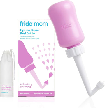 Upside Down Peri Bottle for Postpartum Care The Original Fridababy MomWasher for Perineal Recovery and Cleansing After Birth