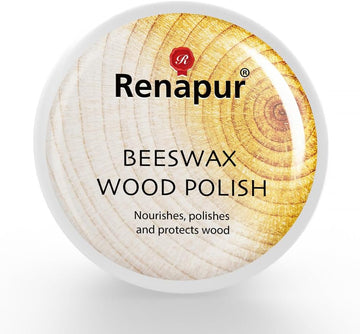 Renapur Beeswax Wood Polish 6.7 fl oz - Nourishes, Polishes and Protects Wood - Wood Furniture Polish to Protect & Enhance All Wooden Surfaces