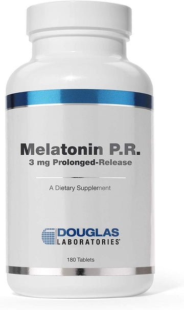 Douglas Laboratories Melatonin Prolonged Release - 3 Mg Melatonin - Sleep Support Supplement - For Hormone Balance, Relaxation, Antioxidants & Immune System* - 180 Tablets