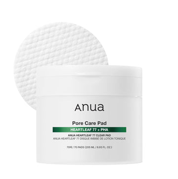 Anua Heartleaf 77 Toner Pad, Mild Exfoliating Facial Pads For Glass Skin, Hydrating Pore Care For Sensitive Skin, Heartleaf Extract, Pha, Centella, Non Comedogenic, Korean Skin Care (70 Pads)