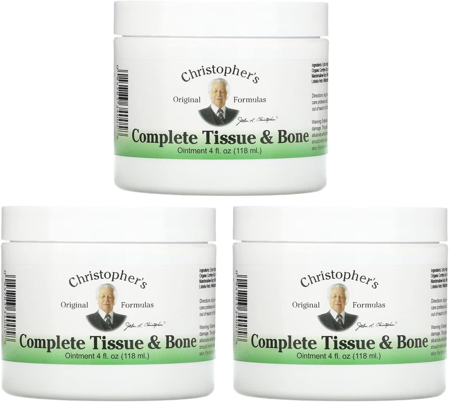 Dr Christopher's Complete Tissue and Bone Ointment . - 3 Pack