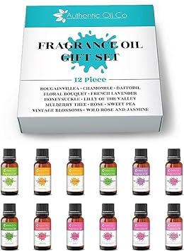 12 Piece 10ml Floral Fragrance Oil Gift Set 1 : Amazon.co.uk: Health & Personal Care