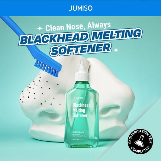 Jumiso Blackhead Melting Softener Cotton Pad Set - Korean Pore Care Pha Exfoliation Witch Hazel Tea Tree Cypress Water Sebum Control Complete Kit, 5.07 Fl.Oz. 40 Pads 10 Swabs