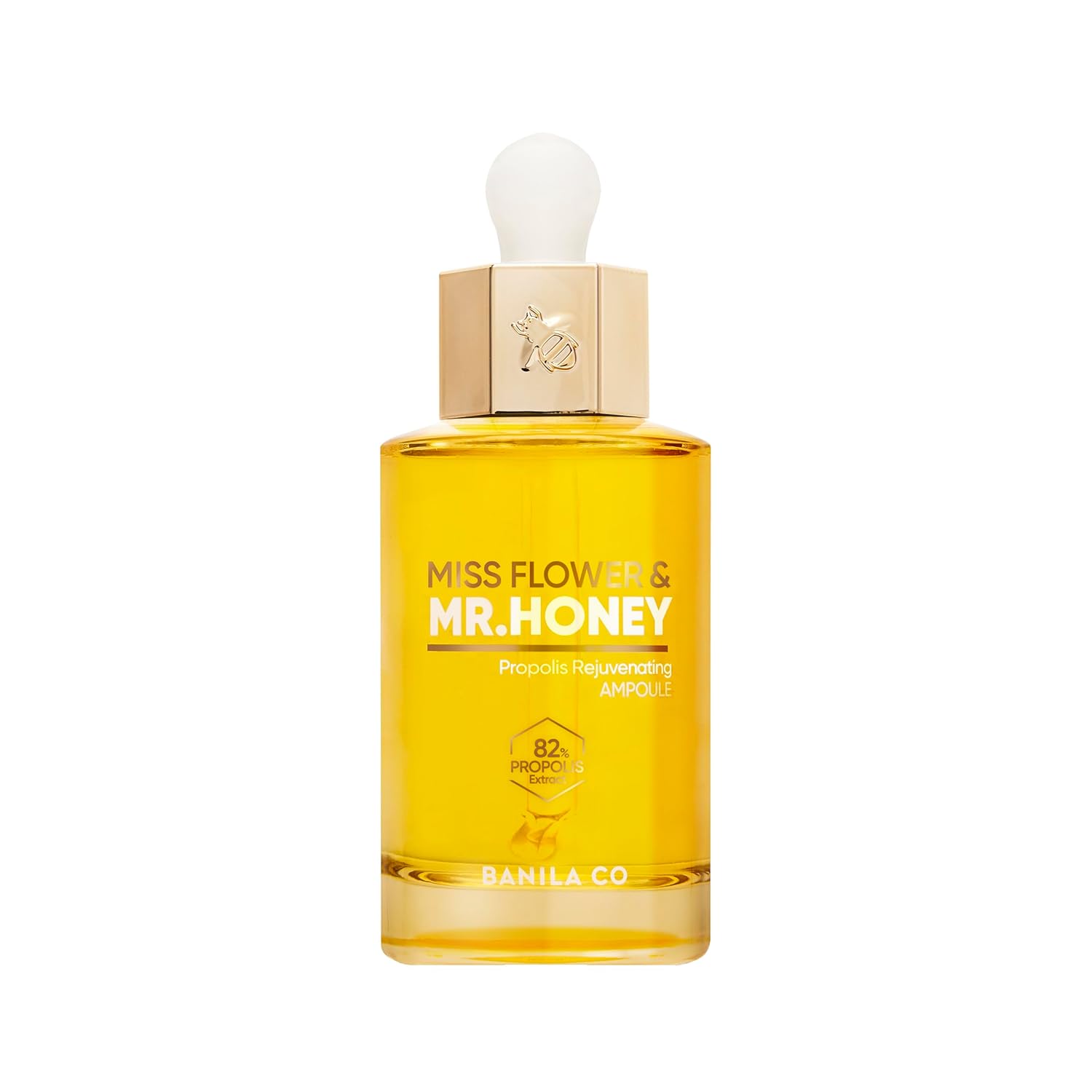 Banila Co Miss Flower & Mr Honey Propolis Rejuvenating Ampoule - Nourishing Serum With Propolis Extract & Royal Jelly, Korean Skincare For Youthful Radiance, 50Ml/1.01 Fl Oz