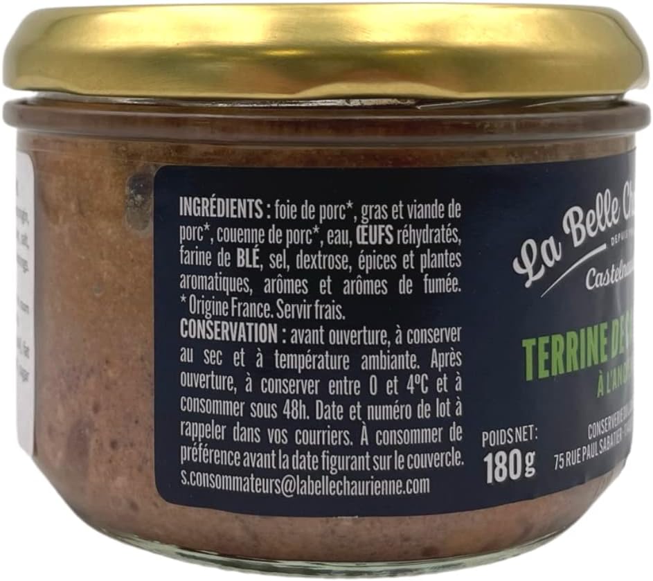 La Belle Chaurienne Farmhouse Terrine 180G X 2