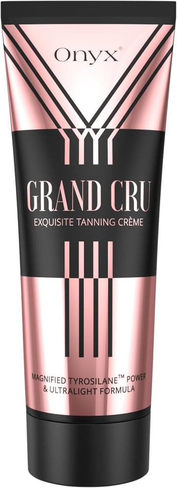Onyx Grand Cru Sunbed Cream | Tanning Accelerator For Rapid Dark Results | Streak-Free Indoor & Outdoor Tan Enhancer | Deep, Smooth, Golden Skin Hydration