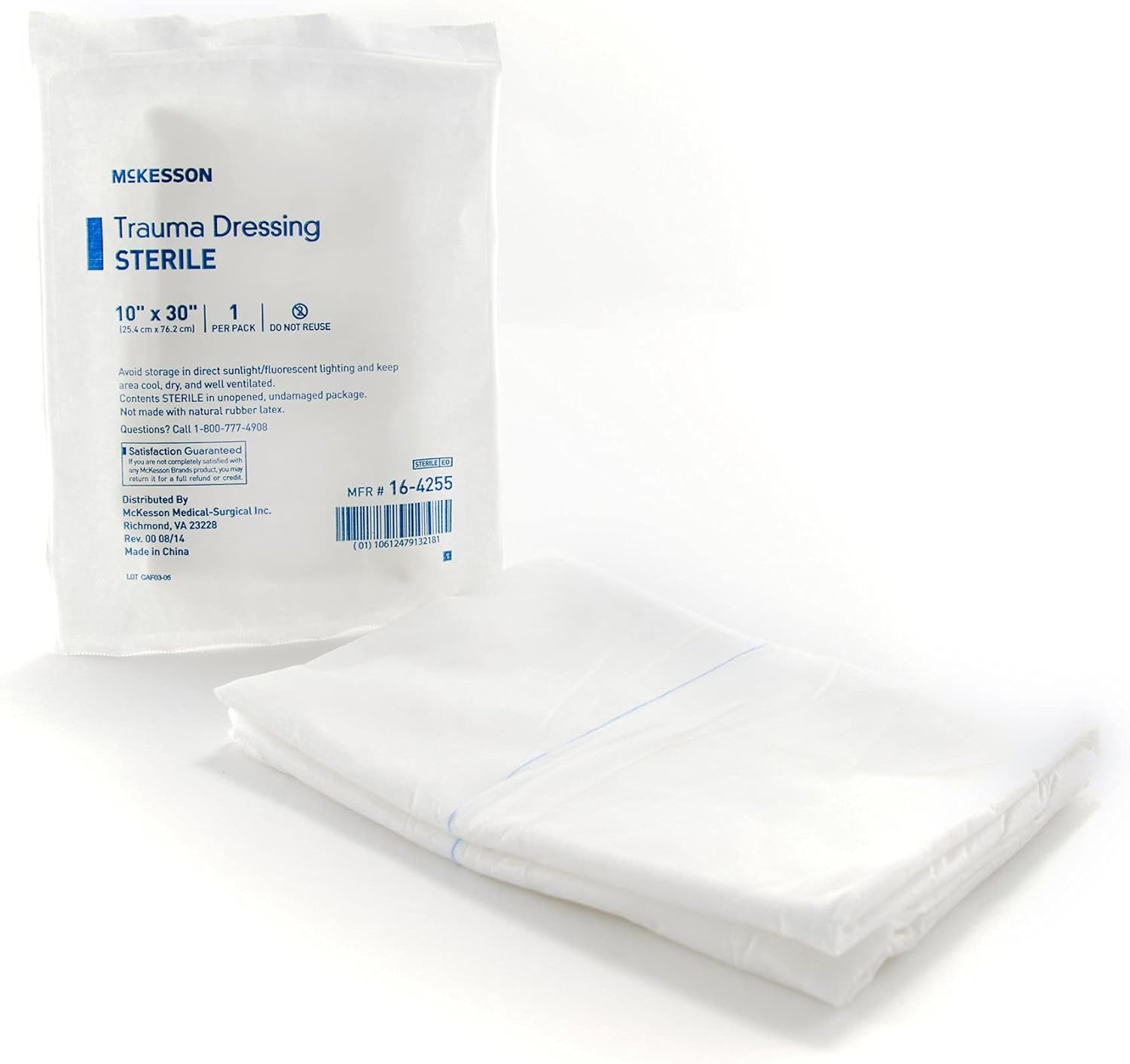 Mckesson Trauma Dressing, Sterile, Non-Woven, Absorbent, 10 In X 30 In, 1 Count