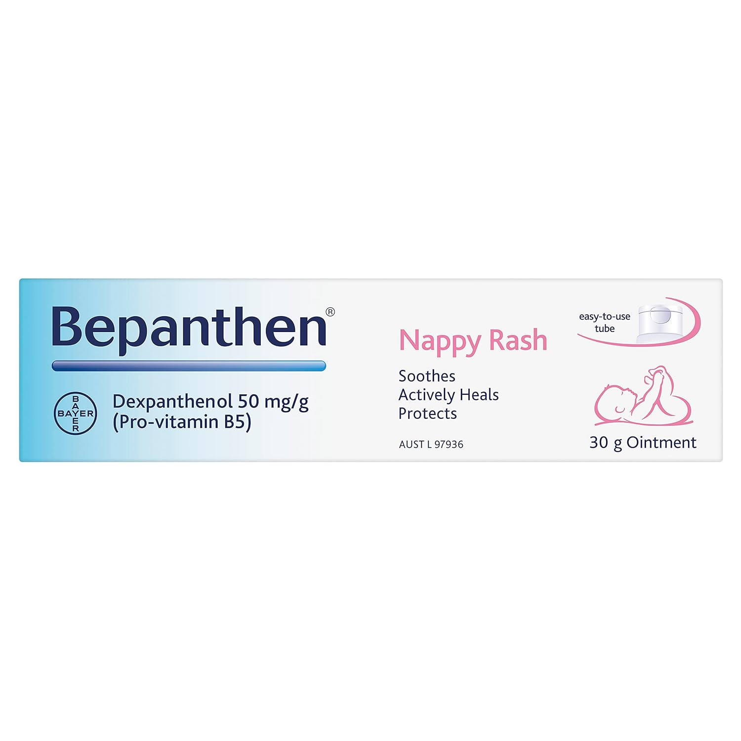 Bepanthen Nappy Rash Diaper Barrier Protection Ointment 30G