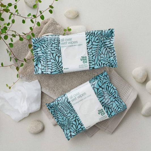 Australian Bodycare Tea Tree Oil Antiseptic Wet Wipes (36)