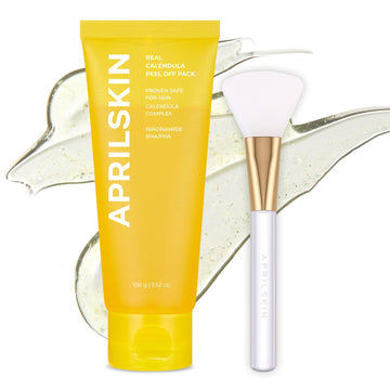 Aprilskin Calendula Peel Off Pore Minimizing Facial Mask with Jelly Brush
