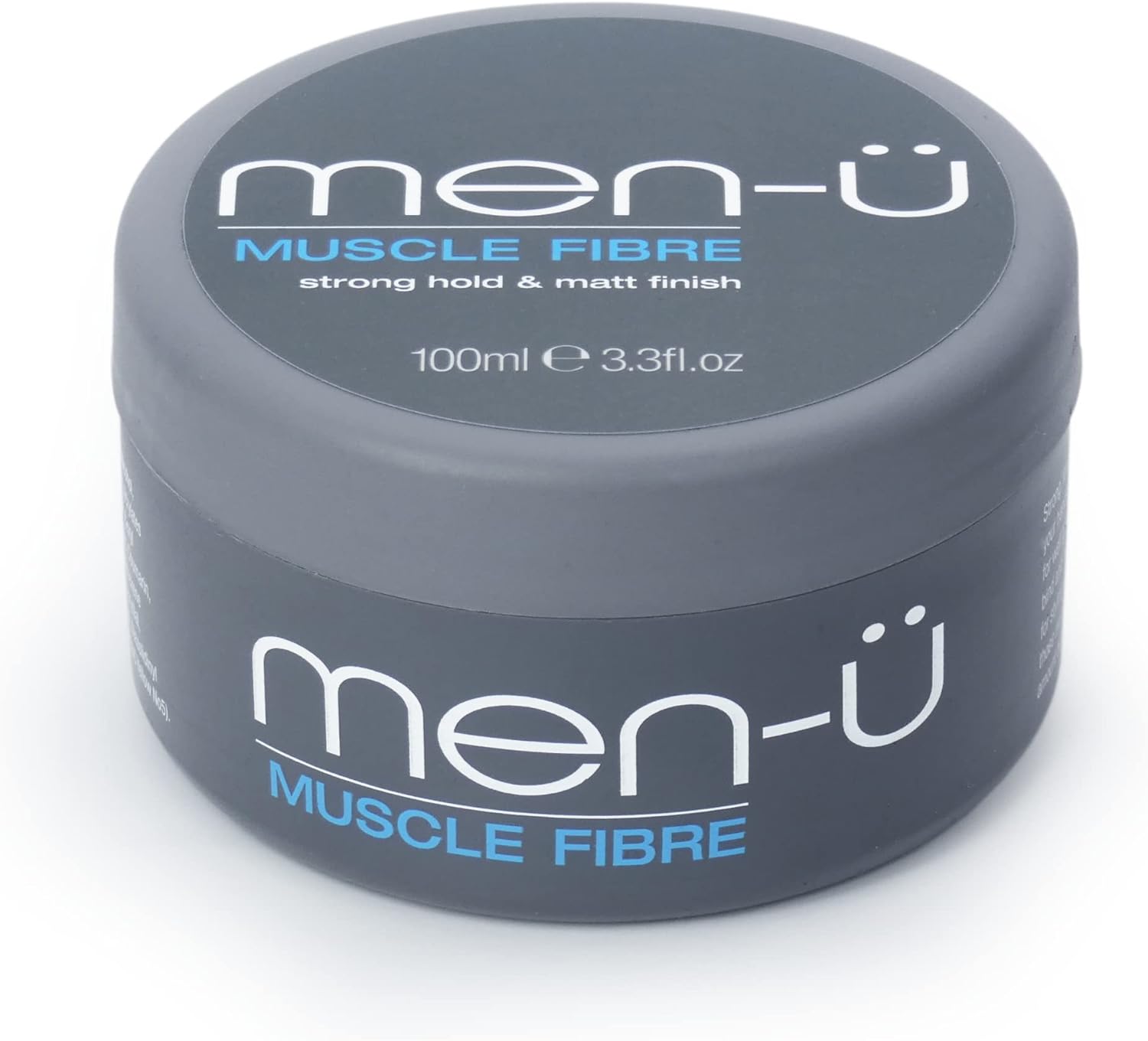 Men-Ü Muscle Fibre – Mens Hair Products – Hair Putty W Strong Long Lasting Hold Matt Finish. Instant Style In Your Hands With A Superb Hold And Separation, Mens Hair Wax Single Walled Puck 100Ml, 1 Count