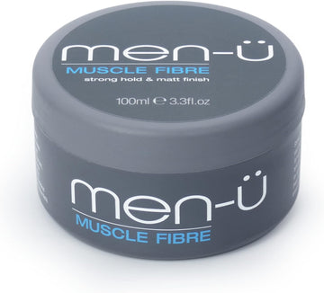 Men-Ü Muscle Fibre – Mens Hair Products – Hair Putty W Strong Long Lasting Hold Matt Finish. Instant Style In Your Hands With A Superb Hold And Separation, Mens Hair Wax Single Walled Puck 100Ml, 1 Count