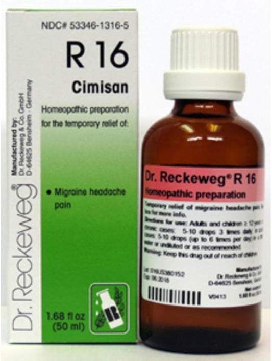 Dr. Reckeweg, Cimisan Formula R16 50 Ml : Health & Household