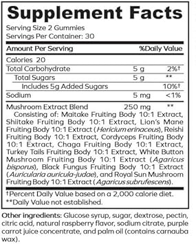 Shroomboost Ultimate Mushroom Complex with Lion's Mane, Reishi, Cordyceps, Chaga, Turkey Tail, Maitake - Real Fruiting Body : Health & Household