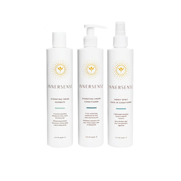 Innersense Organic Beauty - Natural Hydrate Trio Set | Non-Toxic, Cruelty-Free, Clean Haircare (Perfect For Dry, Coarse + Thirsty Hair)