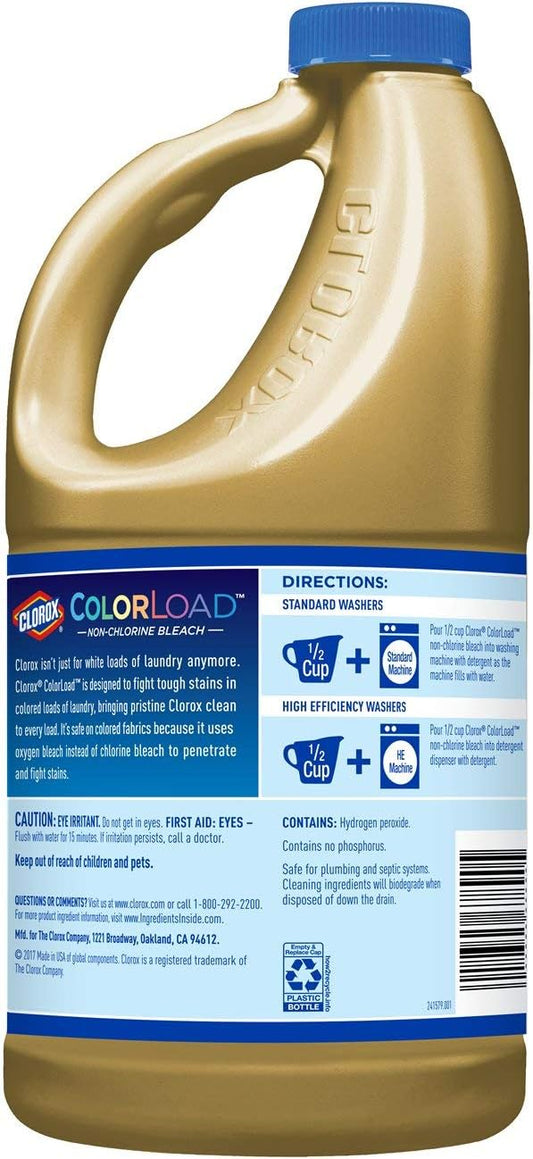 Clorox Colorload Non-Chlorine Bleach, 60 Oz Bottle, 60 Fl Oz