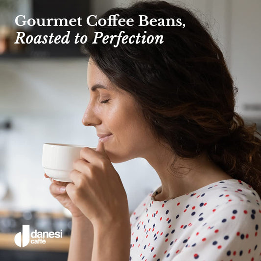 Danesi Caffe Single Origin Coffee Whole Beans - Whole Bean Coffee Sampler (Ethiopian, Rwanda, Guatemala) Espresso Beans (3-Pack)
