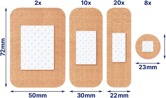 Elastoplast Extra Flexible Fabric Plaster Strips (10 X 40 Pieces), Extra Flexible, Breathable, Large Plasters