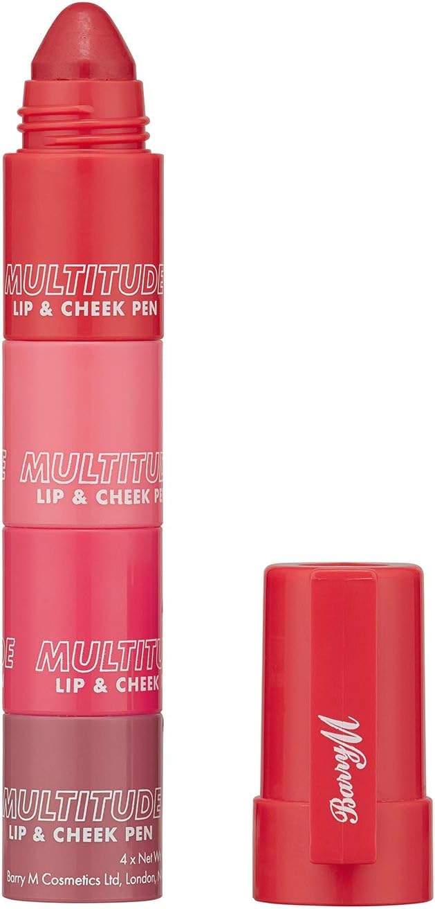 Barry M Cosmetics Multitude Lip & Cheek Pen, Mix And Match Colour Stain In Shade Pink, Sweet Darling
