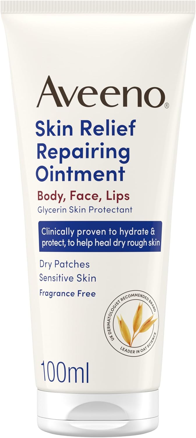 Aveeno Skin Relief Repairing Ointment, Dry Patches, Sensitive Skin 100ml : Amazon.co.uk: Health & Personal Care