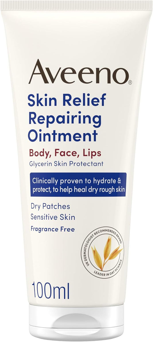 Aveeno Skin Relief Repairing Ointment, Dry Patches, Sensitive Skin 100ml : Amazon.co.uk: Health & Personal Care