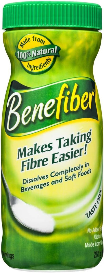 Benefiber Taste-Free, Sugar-Free Fiber Supplement Powder for Digestive Health 74 Servings 261g