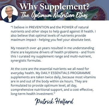 PATRICK HOLFORD Age Antioxidant/Antioxidant Supplement/for Anti-Ageing Support / 7 Nutrients/Vitamin E, Selenium, COQ10 + / Naturally Sourced / 60 Capsules/Vegan/for Women & Men : Amazon.co.uk: Health & Personal Care