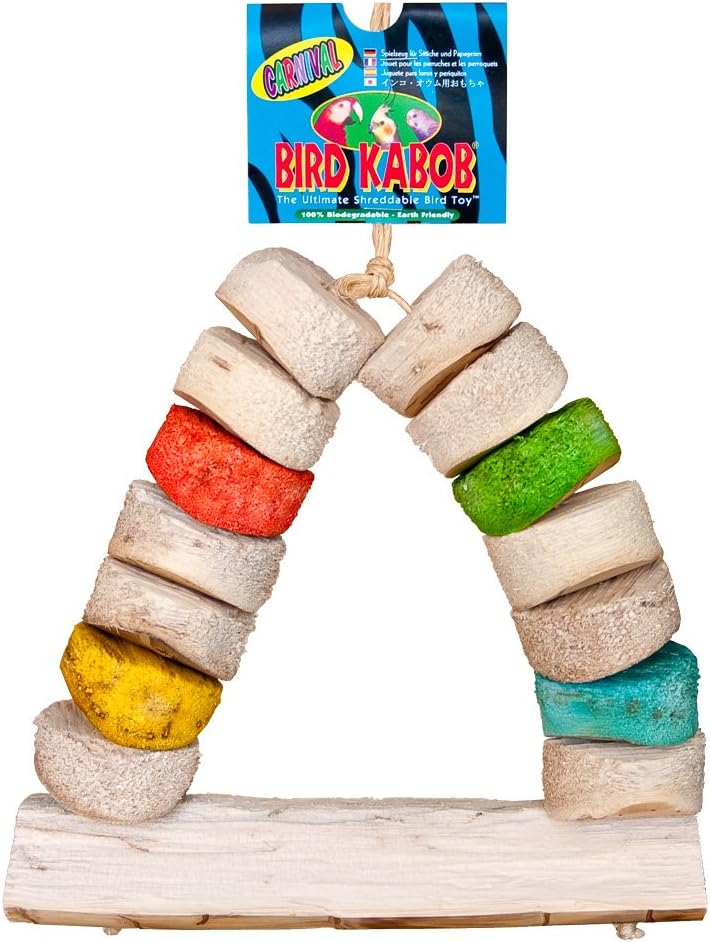 BIRD KABOB 8-1/2-Inch Carnival Chewable Perch :Pet Supplies