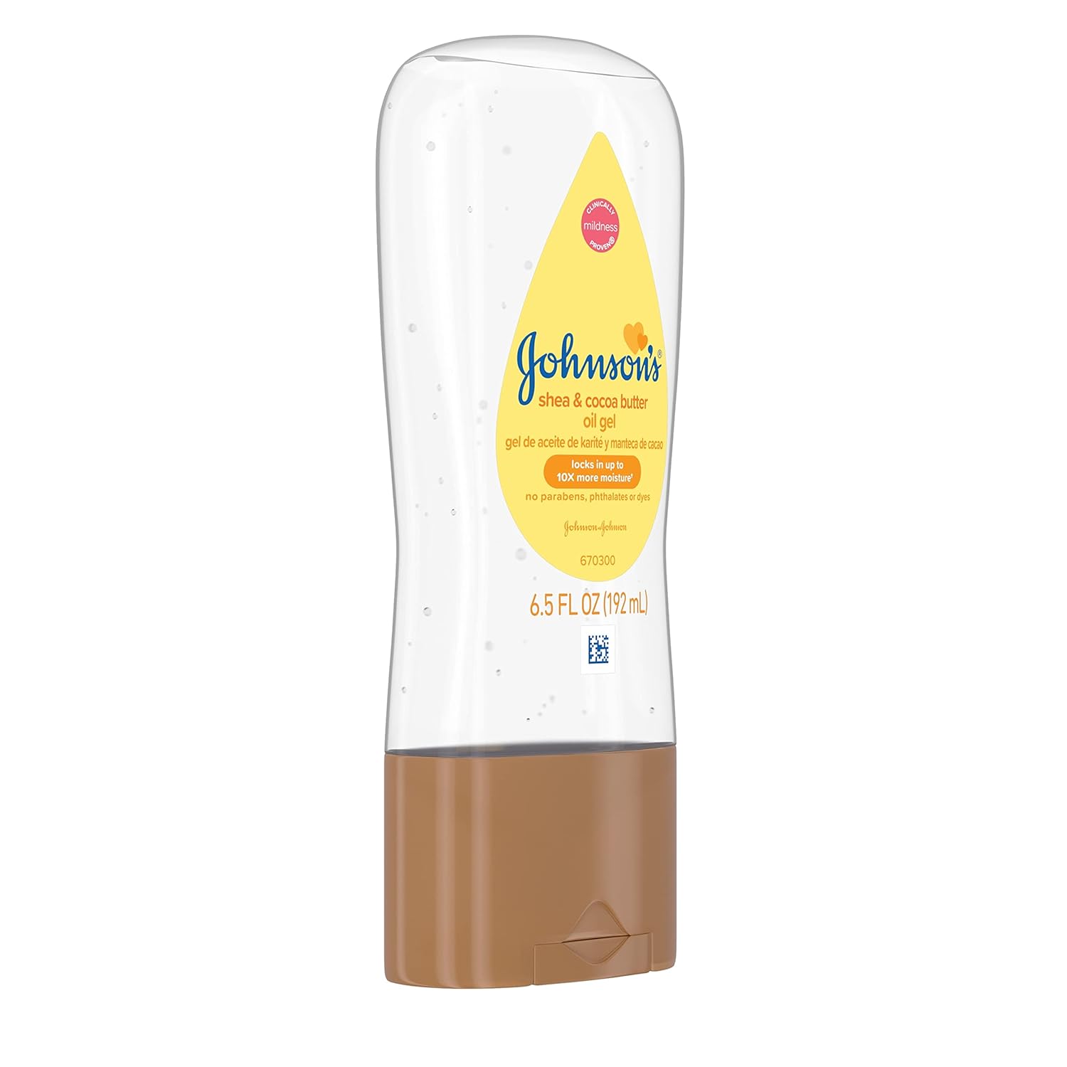 Johnson's Baby Oil Gel Enriched With Shea and Cocoa Butter, Great for Baby Massage, 6.5 fl. oz, Pack of 6 (Packaging May Vary) : Baby