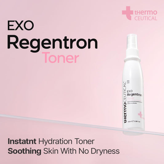 Thermoceutical Exo Regentron Replenishing Facial Toner, Spray Type Hydrating Toner, Retain Moisture, Long-Lasting Hydration For Dry And Normal Skin, 3.38 Fl.Oz