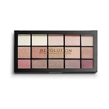 Revolution, Reloaded Eyeshadow Palette, Highly Pigmented, Matte & Shimmer Finishes, 15 Shades, Iconic 3.0, 0.58 Oz