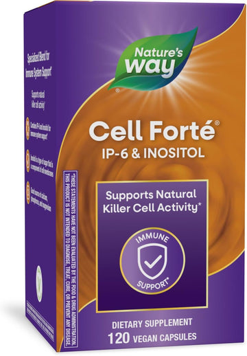 Nature'S Way Cell Forté Ip-6 & Inositol, Supports Natural Killer Cell Activity*, Immune Support*, With Calcium, Phosphorus & Magnesium, Gluten-Free, Vegan, 120 Capsules (Packaging May Vary)